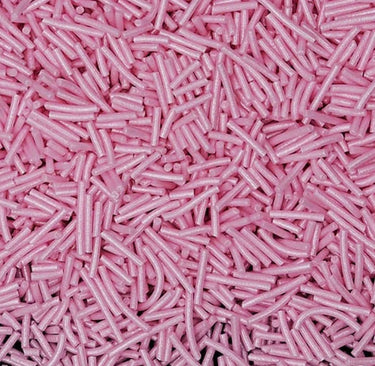 Pearlized Pink All Natural Jimmies Sprinkles 💟 - Cool Mom Sprinkles